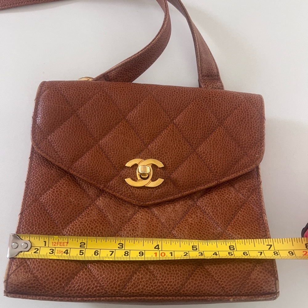 Chanel Cognac Quilted Crossbody Bag - Picture 16 of 16